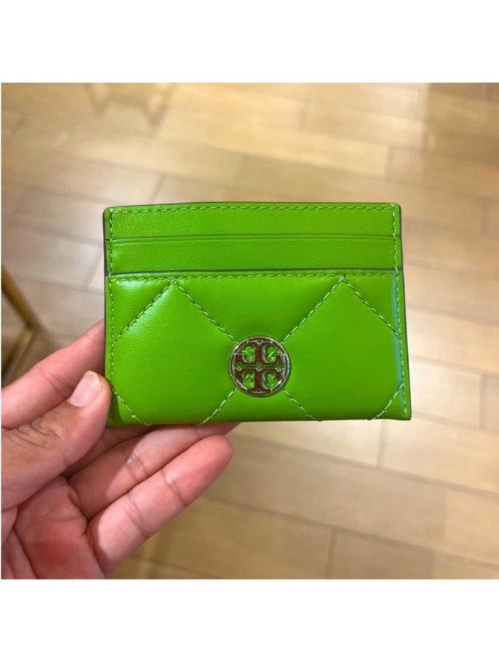 Tory Burch Willa Soft Quilt Slim Card Case Wallet In